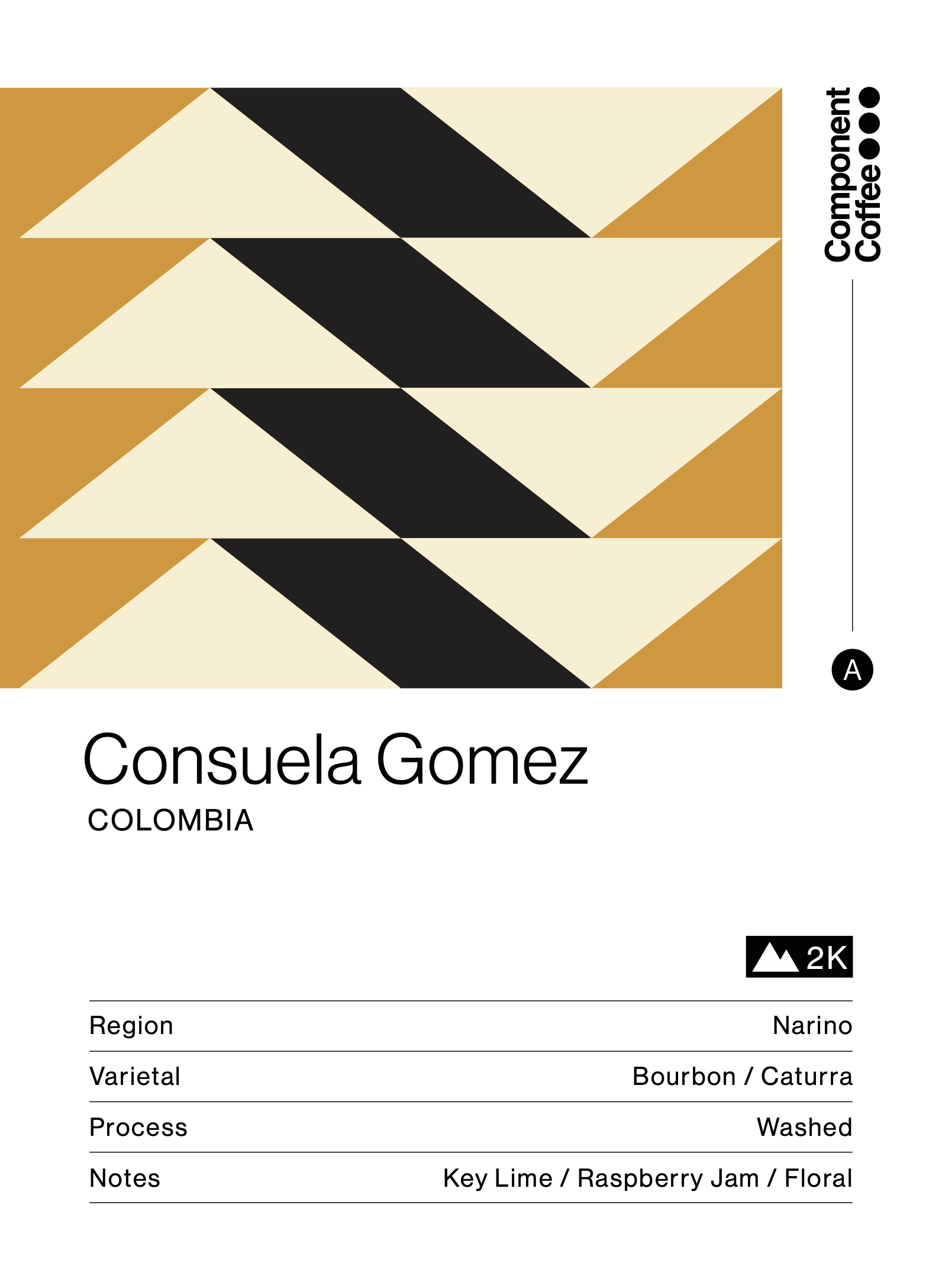 Consuela Gomez label — Colombia